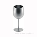 12oz mirror stainless steel goblet champagne glass cup